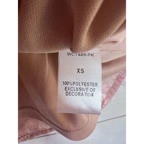 THML Light Pink Tank Black Adjustable Straps Size XS NWT - Picture 4 of 6